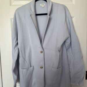 J. Crew Blue Blazer Relaxed Fit Notched Lapels
